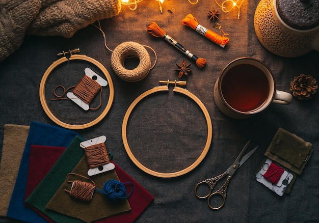 warsztat haftu z igłą i nicią